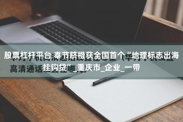 股票杠杆平台 奉节脐橙获全国首个“地理标志出海挂钩贷”_重庆市_企业_一带