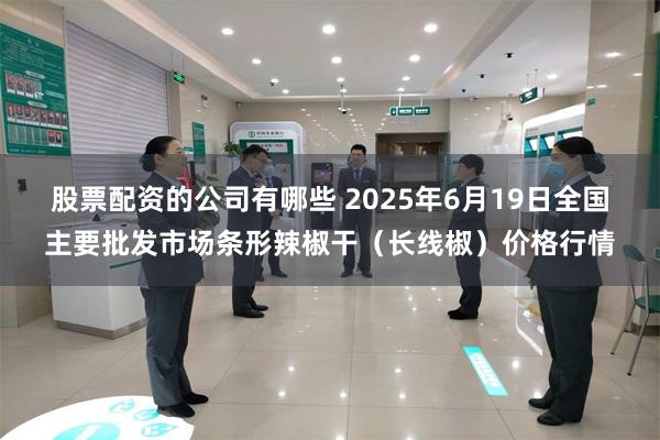 股票配资的公司有哪些 2025年6月19日全国主要批发市场条形辣椒干（长线椒）价格行情