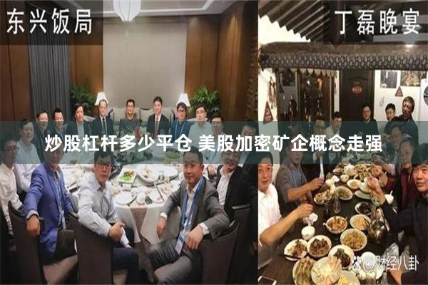 炒股杠杆多少平仓 美股加密矿企概念走强
