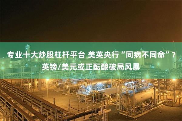 专业十大炒股杠杆平台 美英央行“同病不同命”？英镑/美元或正酝酿破局风暴